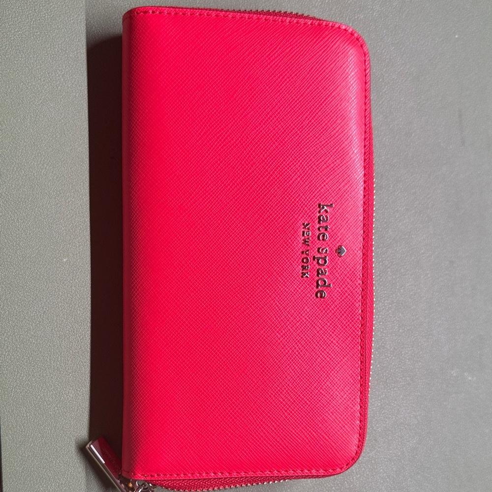 Kate Spade Fuchsia Zip-Around Wallet